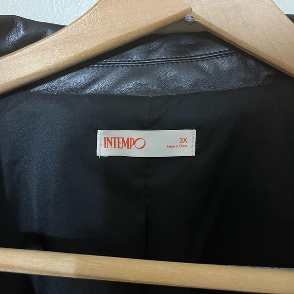 3X Intempo Black Leather Jacket - Picture 4 of 4